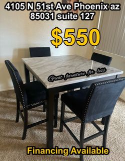 5 pcs dining table set brand new