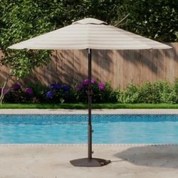 Mosaic 9-ft.Striped Outdoor Patio Market Umbrella,Polyester Fabric,Sun Umbrella for Garden Deck Pool