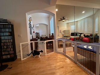 Freestanding pet fence with gate $60