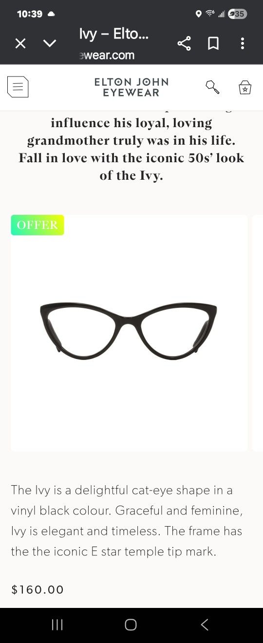 Elton John Precrition Frame 