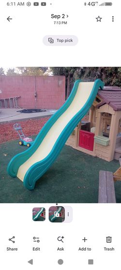 Slide Kids Outdoor -  Forts - Treehouses - Swing Sets Measures 7 1/2" L X 18 1/2" W X