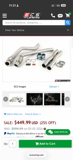 B8 3.0t audi downpipe/xpipe
