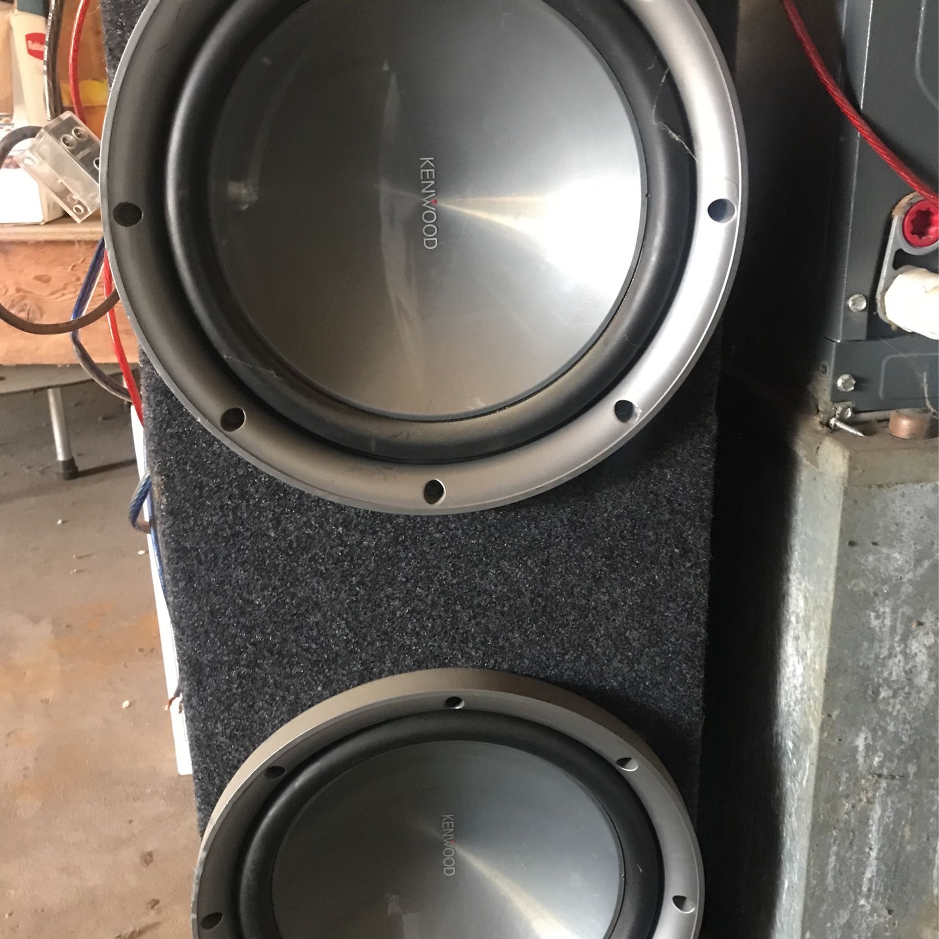 2 12 Inch Kenwood Subs With Box