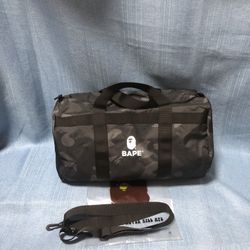 Bape Black Camo Duffel Bag