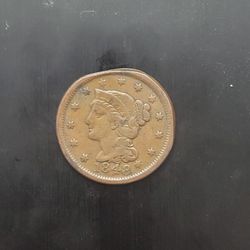 1848 Usa Large Cent Coin