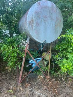 Big Silver Oil Tank