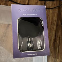New Sportsheets Metal Bunny Butt Plug Midnight Fetish Furry BDSM Pet Play Kink Anal 