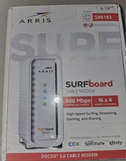 ARRIVED and the (SB6183) -Cable Modem - Fast DOCSIS 3.0 16x4 Gigabit/Arris (SB6183) -Cable Modelo