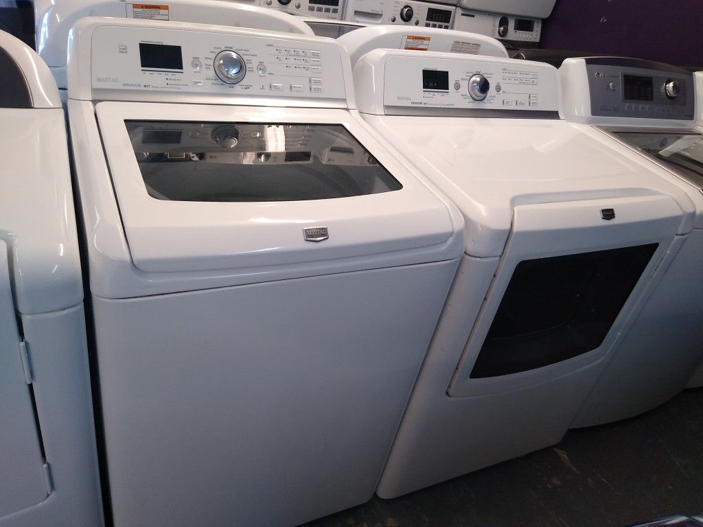 🌈Maytag large capacity washer and dryer electric