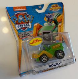 Nickelodeon Paw Patrol ROCKY Mighty Pups Super Paws TRUE METAL Die-cast