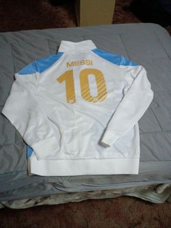 🇦🇷 Argentina Lionel Messi #10 Track Jacket L-GR   Brand New!