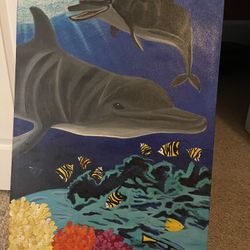 Cuadro De Delfines