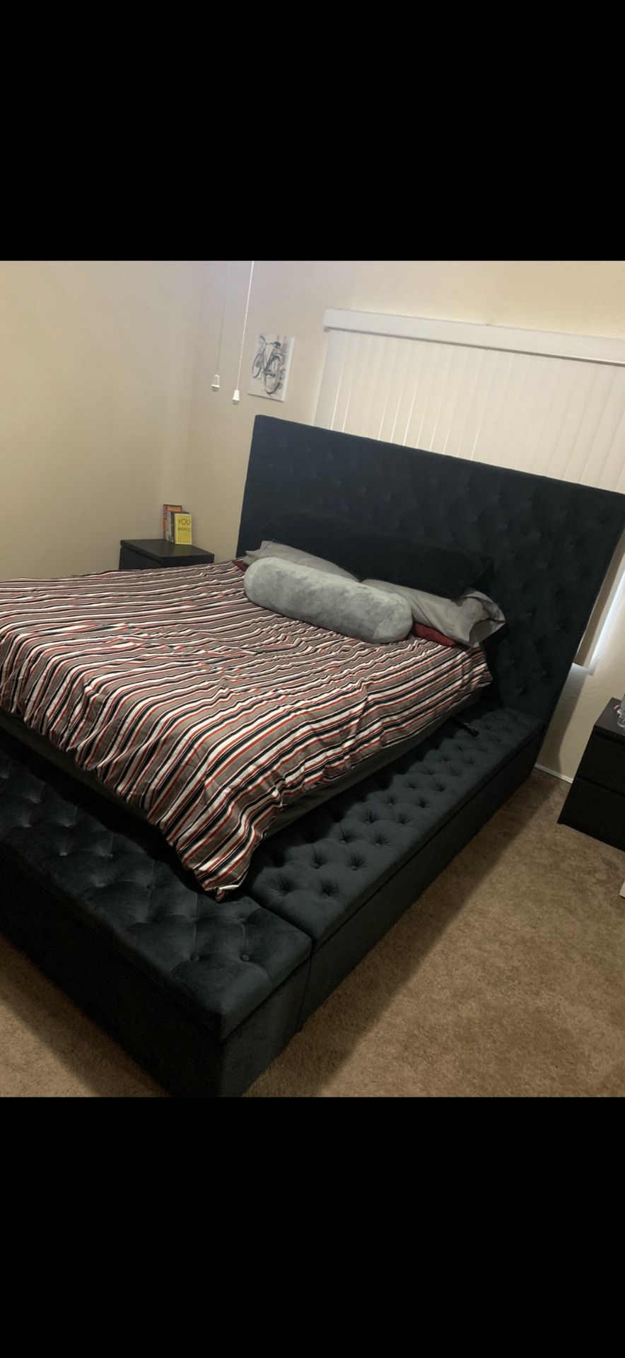 Queen Bed frame With Storage 