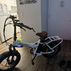 Happy E-Bikes Happy Folding Step-Thru E-Bike and Accessories