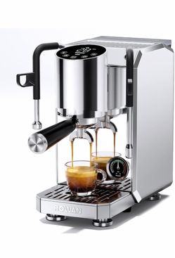 Rowan NOVA Pure RCE5012 Espresso Machine with 15-Bar Pump, Steam Wand & PID 58mm Portafilter, Dedicated Hot Water Wand, Pre-Infusion, Pressure Gauge T