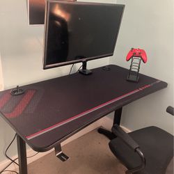 Eureka Gaming Desk With Monitor 