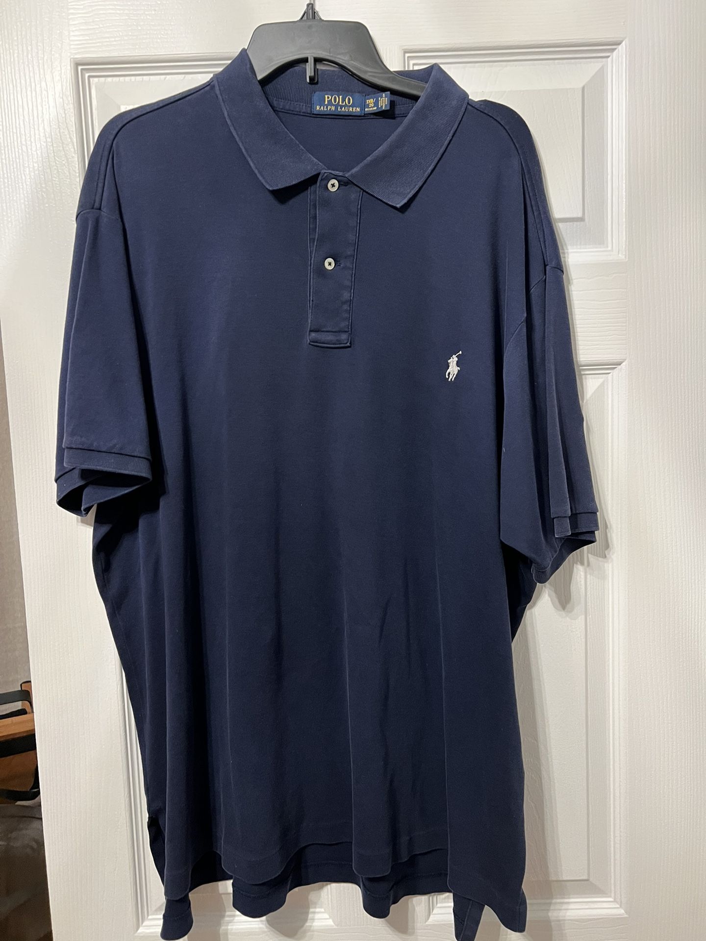 Polo Ralph Lauren Cotton Polo Shirt (Big & Tall 2XB - Navy Blue)