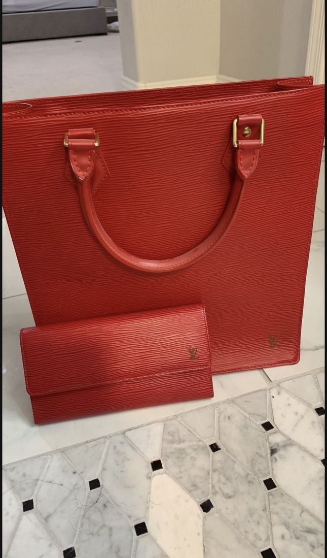 Epi Leather Louis Vuitton Bag and Wallet