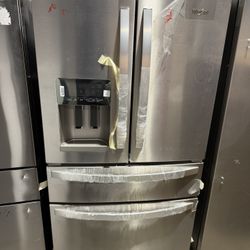 Brand New 36” Standard Depth  4 Door Refrigerator Stainless Steel