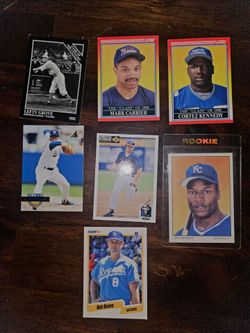 Vintage Baseball Card Lot of 7