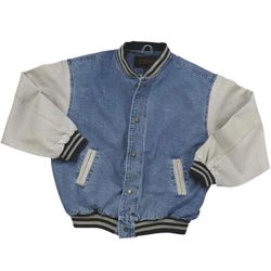 Denim Varsity Jacket 