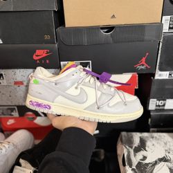 Nike Dunk Low Off White Lot 3 size 11 VNDS 