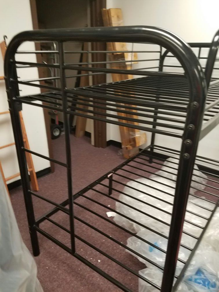 Twin Twin Metal bunk bed black