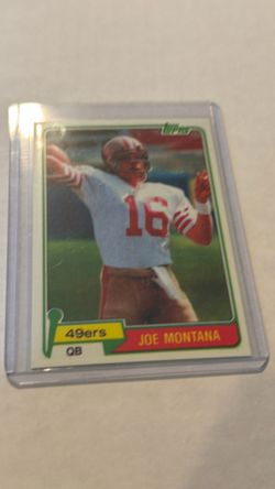 Joe Montana rookie reprint card