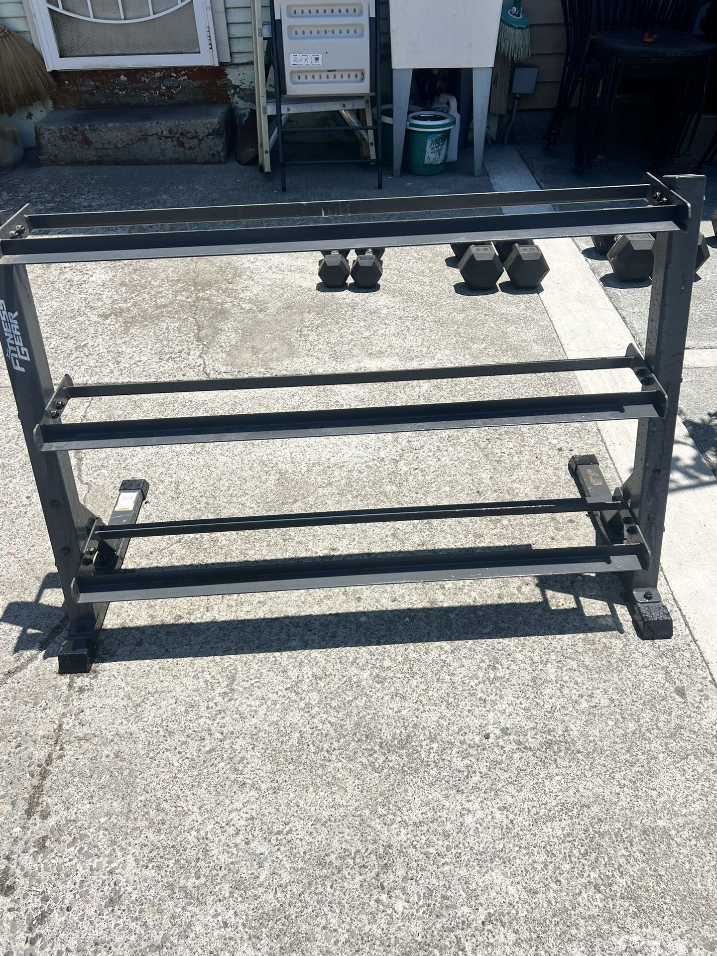 3-Level Dumbbell Rack