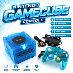 💙 Nintendo GameCube Console Bundle DOL-001 w/ Controller, HDMI TESTED WORKING!