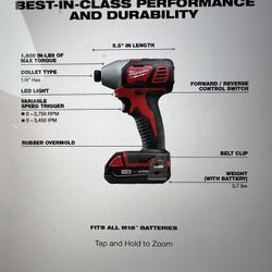 Milwaukee Impact Drill 