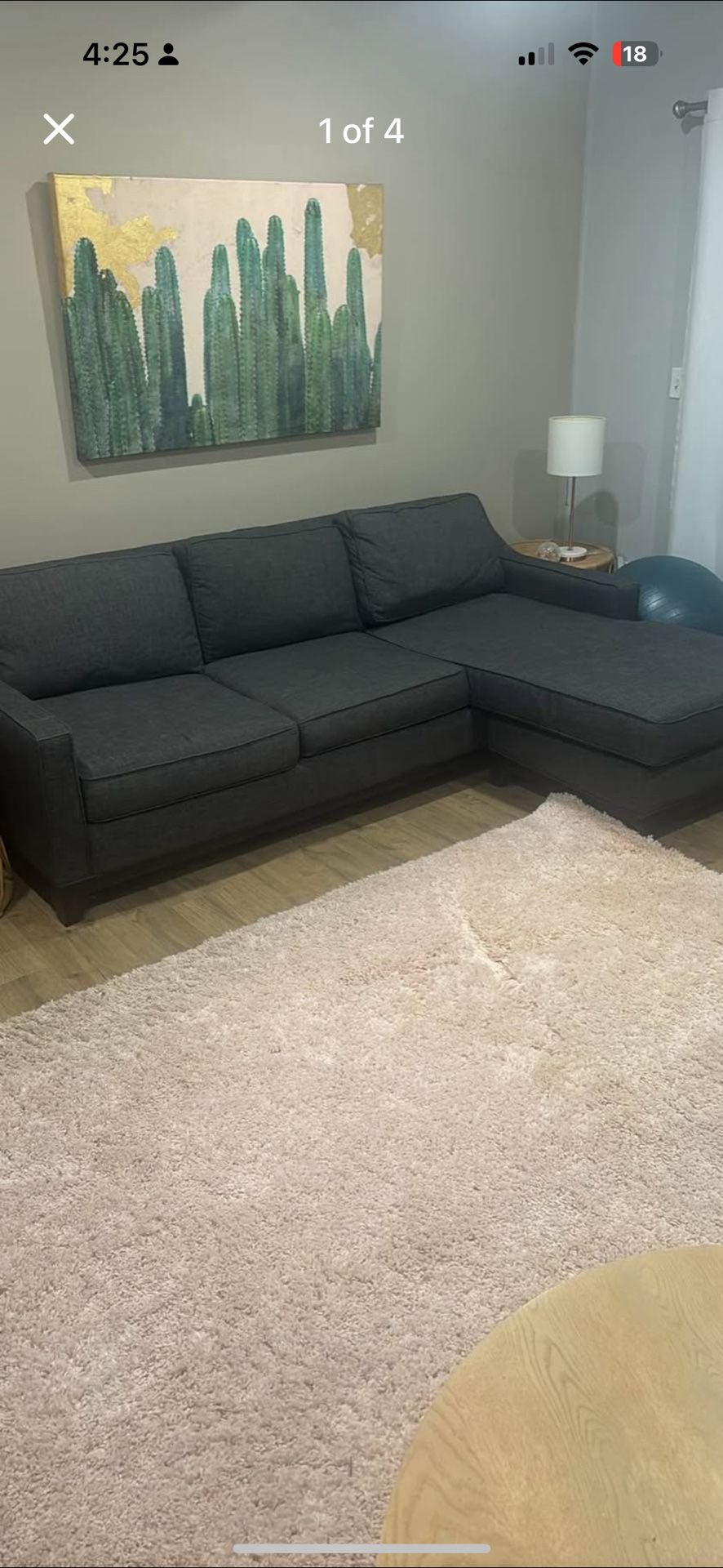 Macy’s Keegan 90” Reversible Sectional