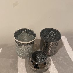 Crackle Glass Vase