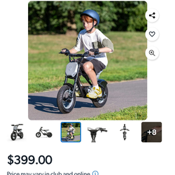 Jetson RIO Kids 36-Volt Electric Dirt Bike & Helmet