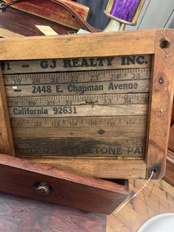 Vintage Rulers Framed-