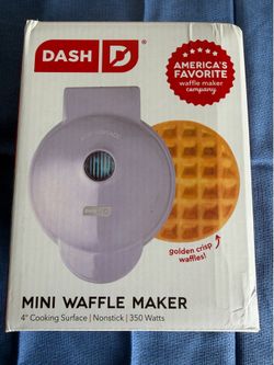Dash Mini Waffle Maker - Rare Lavendar Color