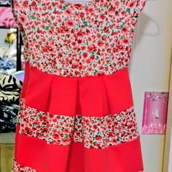 2 Hip By Wrapper Paperdoll Floral Print Dress