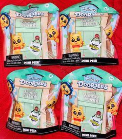 4 New Disney Doorables Winnie The Pooh Figures 