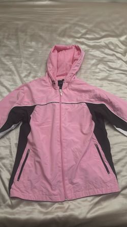Pink and brown windbreaker in Glendora
