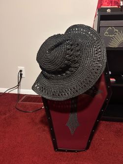 Black straw Summer Hat
