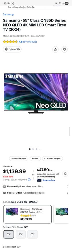 Samsung NEO QLED 55in Smart TV NEW 