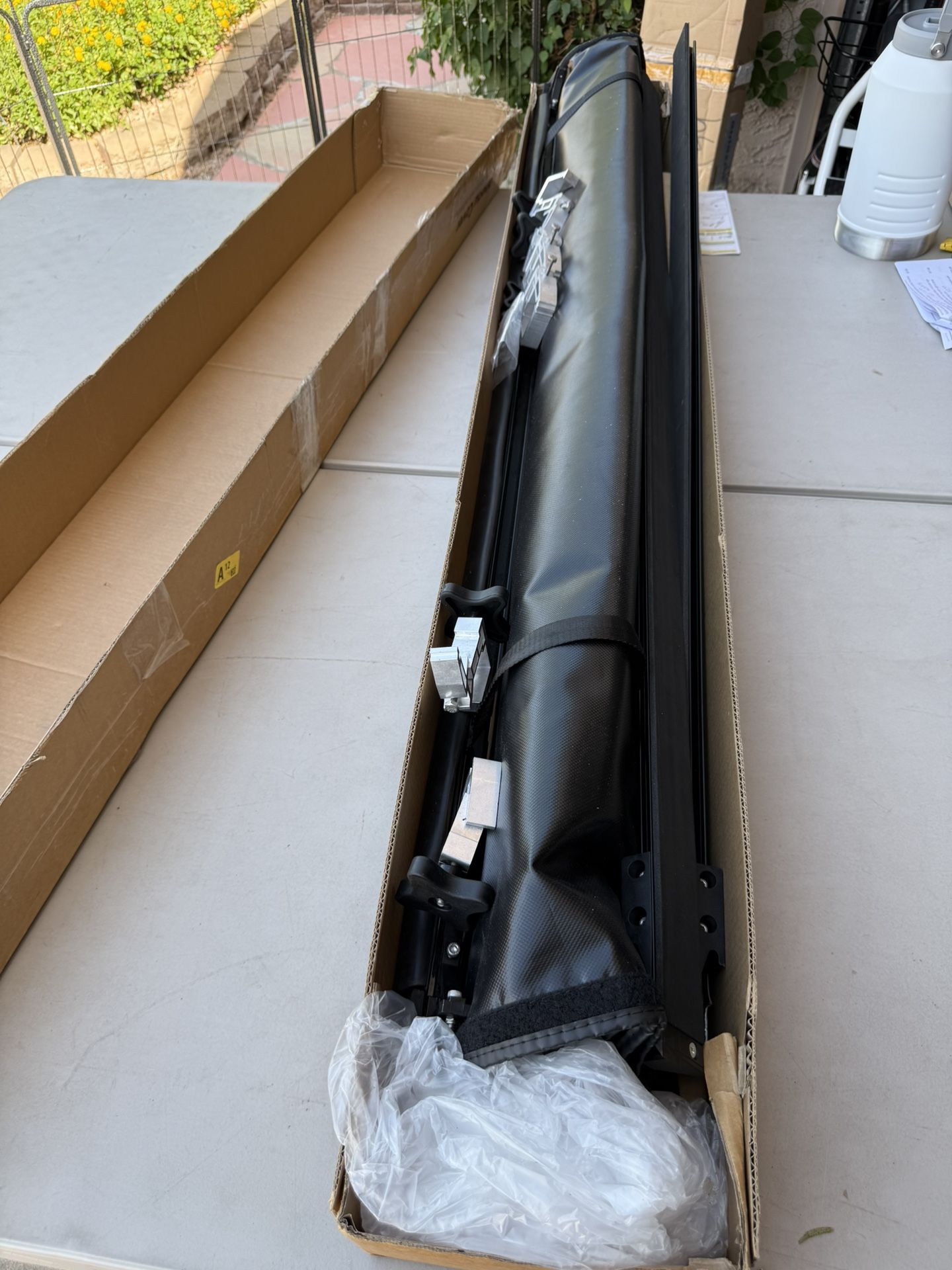 YHTAUTO Soft Roll Up Truck Bed Tonneau Cover W/Auto Locking Function Compatible With Jeep Gladiator 2020-2024 W/O Trail Rail System, All Weather Prote