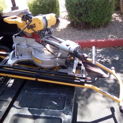 15 Amp Corded 12 in. Double Bevel Sliding Compound Miter Saw with 32-1/2 in. x 60 in. Rolling Miter Saw Stand