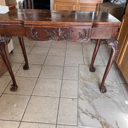 Antique Console with ball claw foot