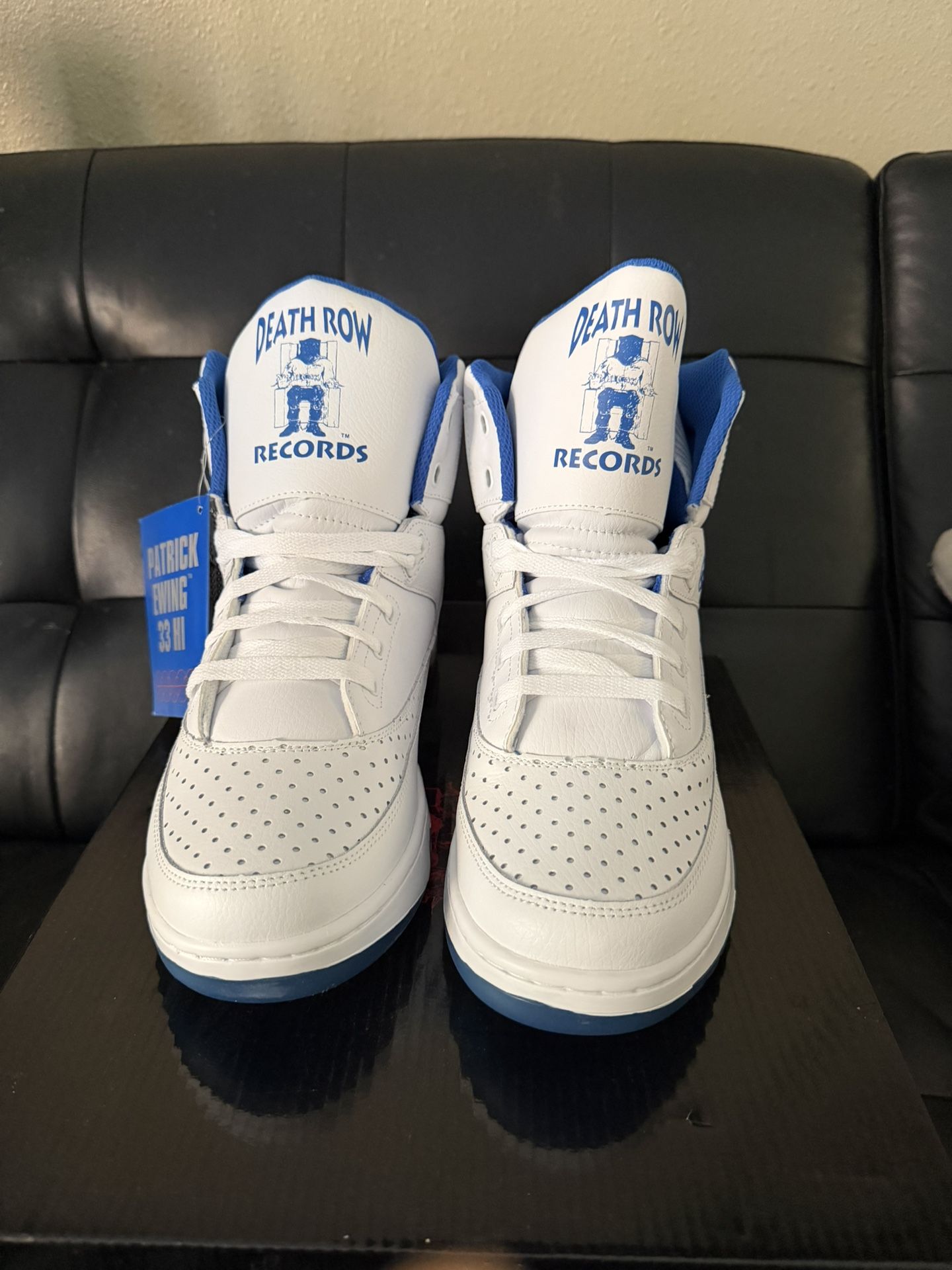 Patrick Ewing 33 Hi x Death Row Records – Limited Edition White/Blue Size 11
