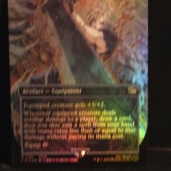 Buster Sword FF MTG Borderless Foil