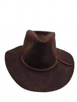 Vintage 1970s Resistol Buckaroo Cordova Brown Felt Cowboy Hat 6 5/8 Western