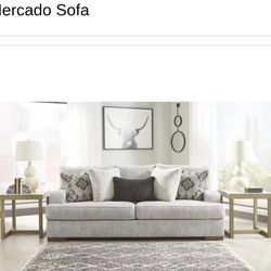 Sofa & King Size Chair With Ottoman