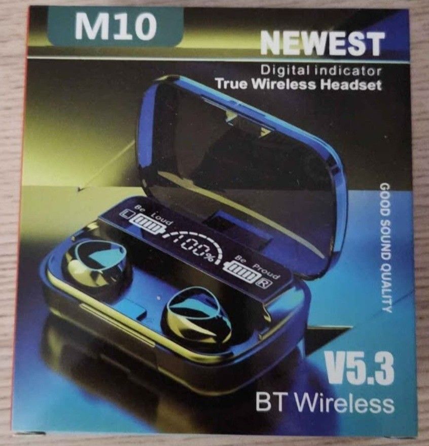 Wireless Earbuds Bluetooth M10 Damix V5.3 BT Wireless iOS/Android NIB