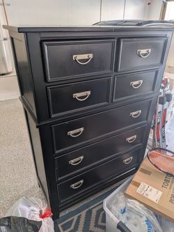 Vintage Black Dresser